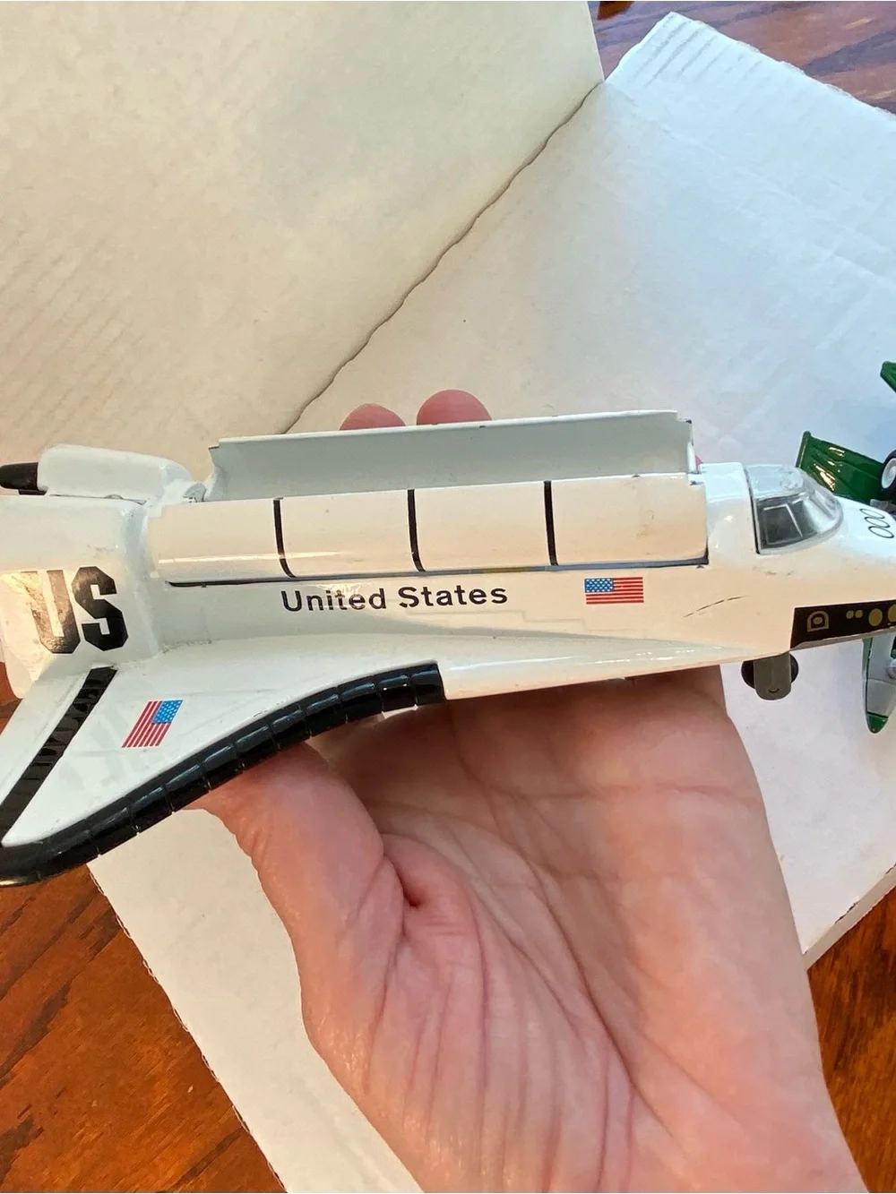 Vintage White Space Shuttle Toy - Kids Toys